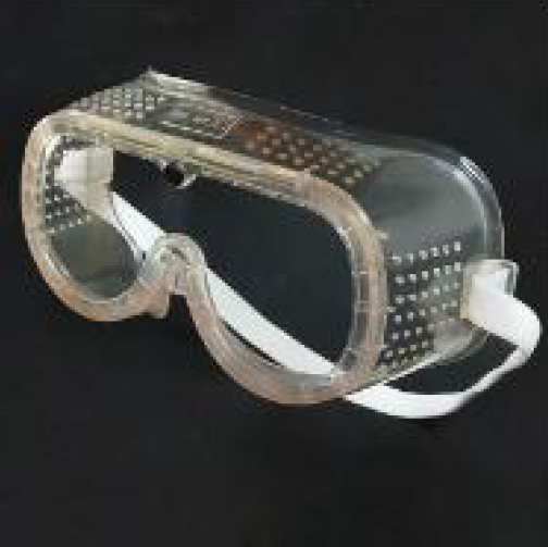 porous safety goggle